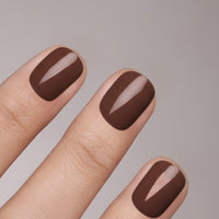Mocha Nude Short XXS Square Softgel Press On Nails (inkl. Klebesticker & Nagelkleber)