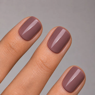 Cocoa Nude Chrome Short XXS Square Softgel Press On Nails (inkl. Klebesticker & Nagelkleber)