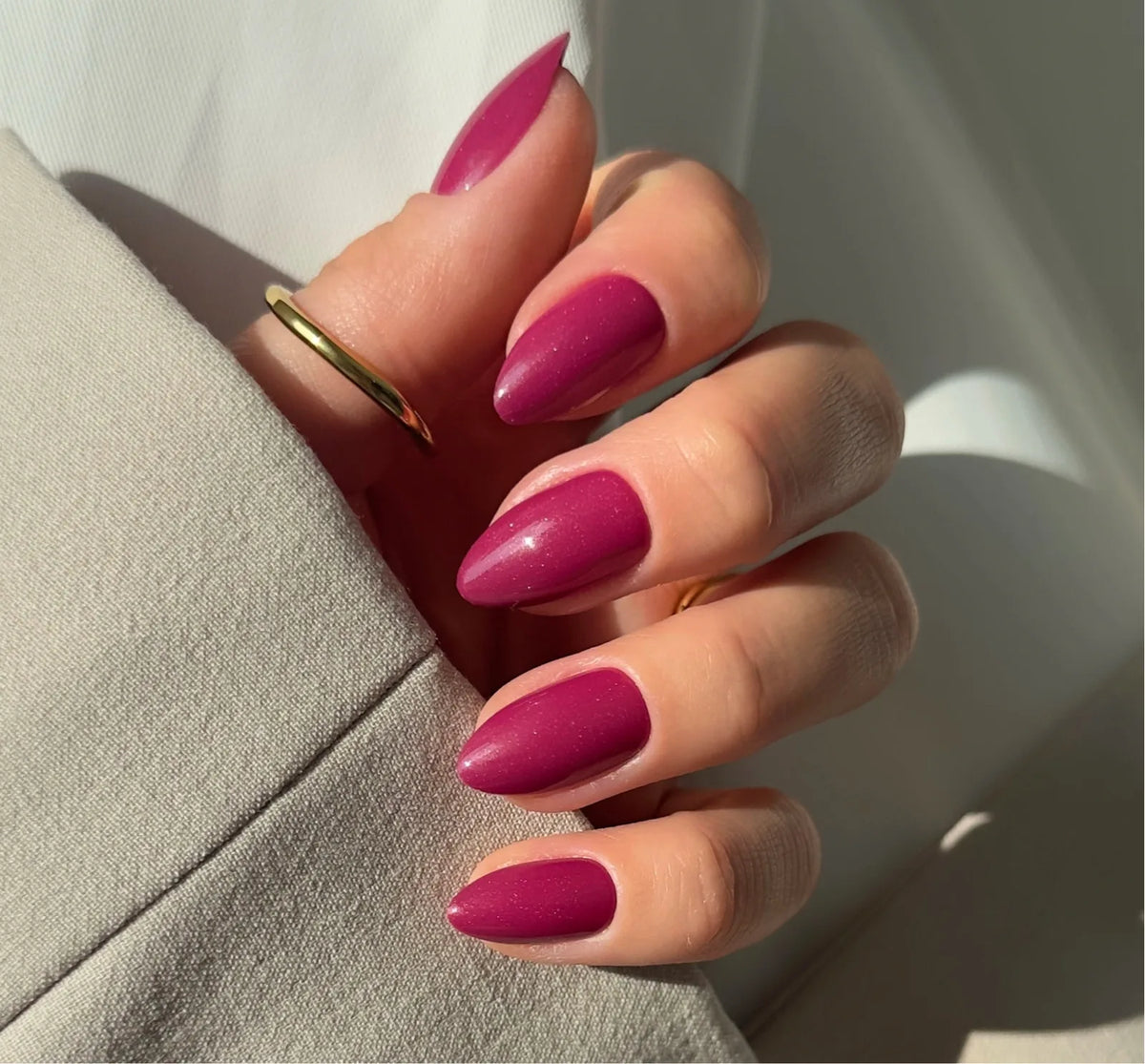 Plum chic almond Softgel Press On Nails – Galerie
