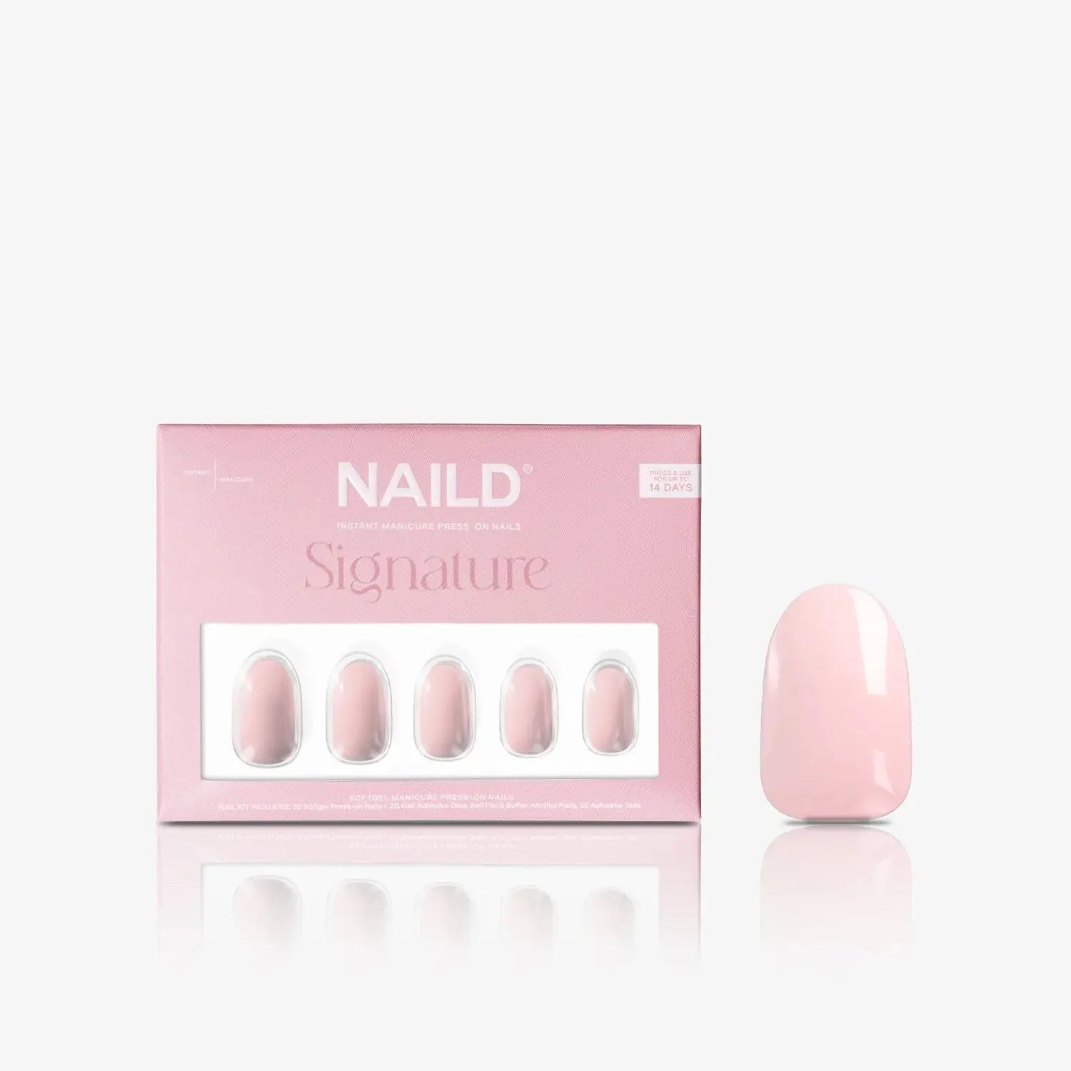 Babe round Softgel Press on Nails (inkl. Klebesticker & Nagelkleber)