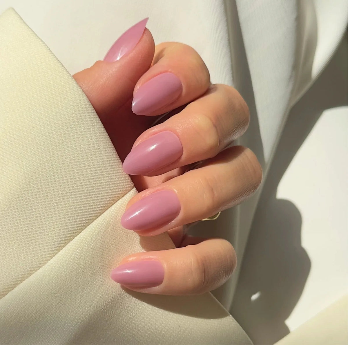 Rosewood almond Softgel Press On Nails – Galerie