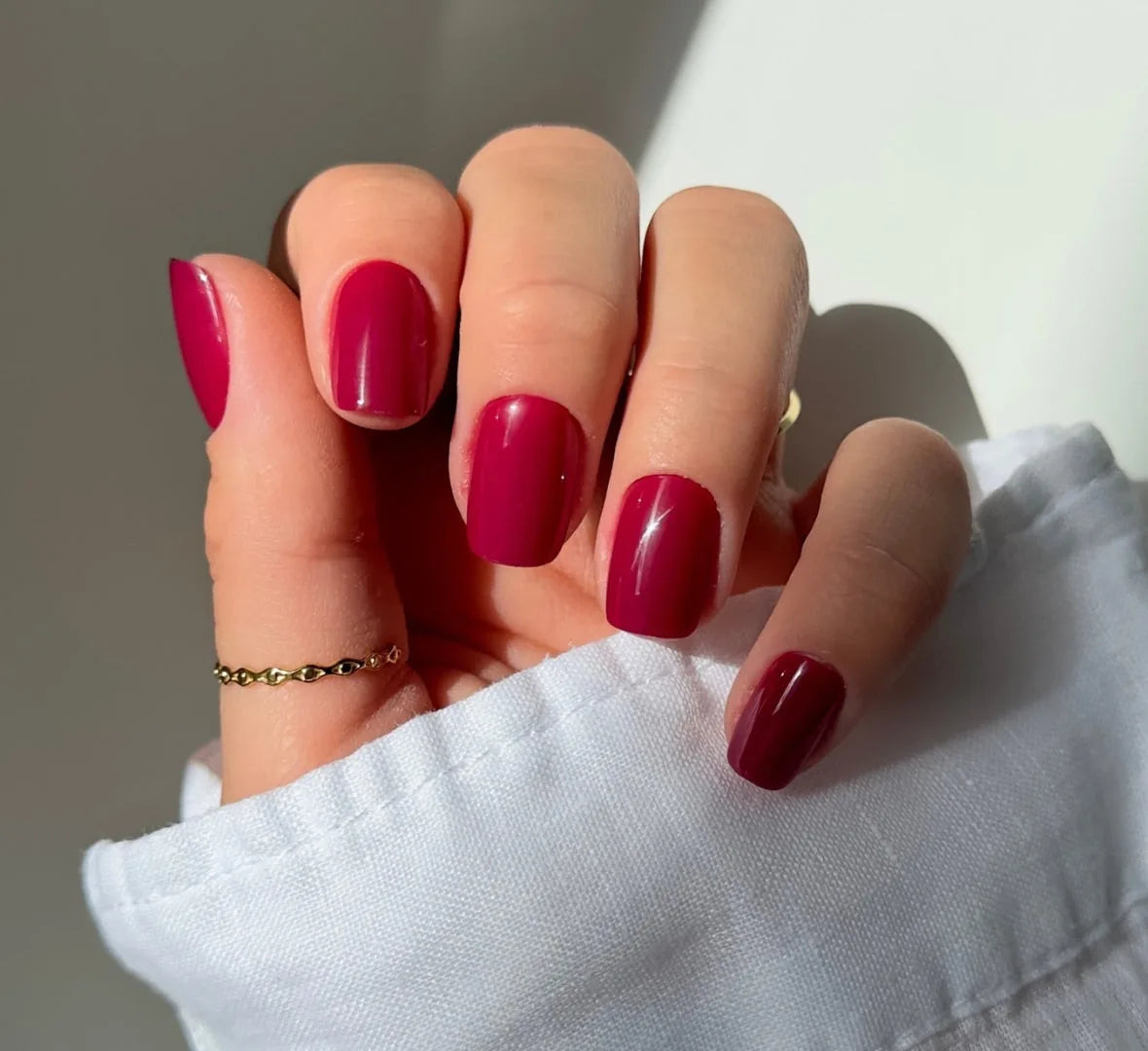 Ruby short s square Softgel Press On Nails – Galerie