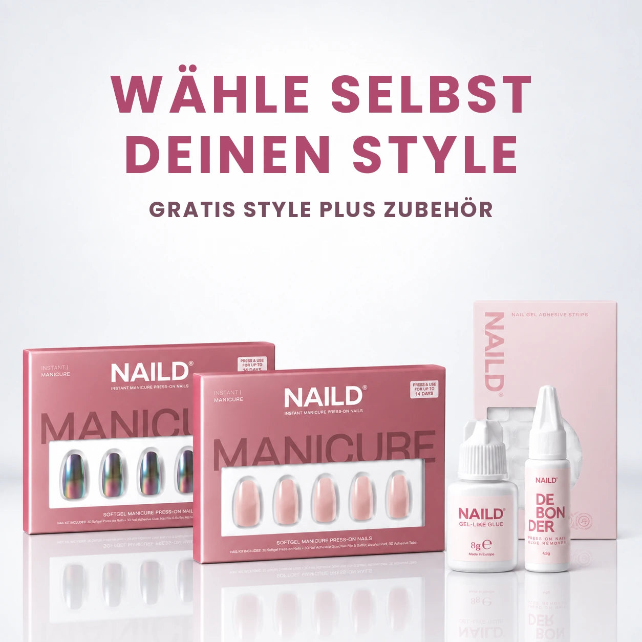 Press-On Nails Starter Bundle (1+1 Design gratis)