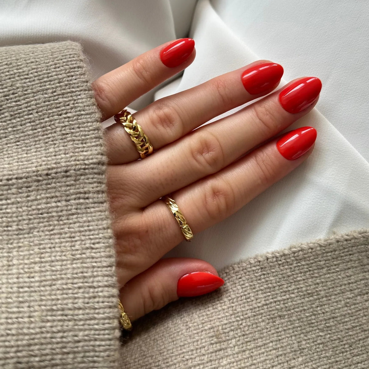 Sunset short xs rounded Softgel Press on Nails – Galerie