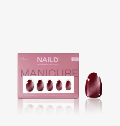 Wine Silk xs Rounded Softgel Press on Nails (inkl. Klebesticker & Nagelkleber)