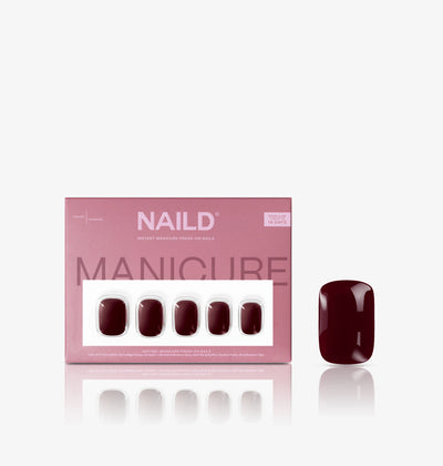 Wine short xxs Square Softgel Press on Nails (inkl. Klebesticker & Nagelkleber)