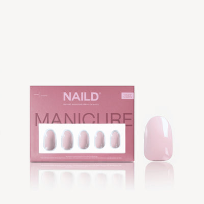 Pearly Round Softgel Press On Nails (inkl. Klebesticker & Nagelkleber)