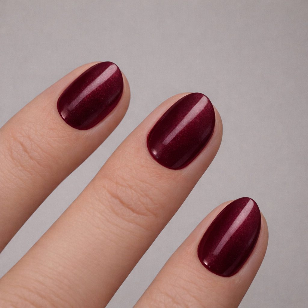 Pillow cateye short rounded Softgel Press on Nails (inclusi adesivi e colla per unghie)