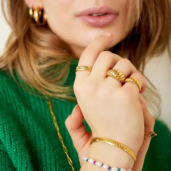 Gold Knit Ring