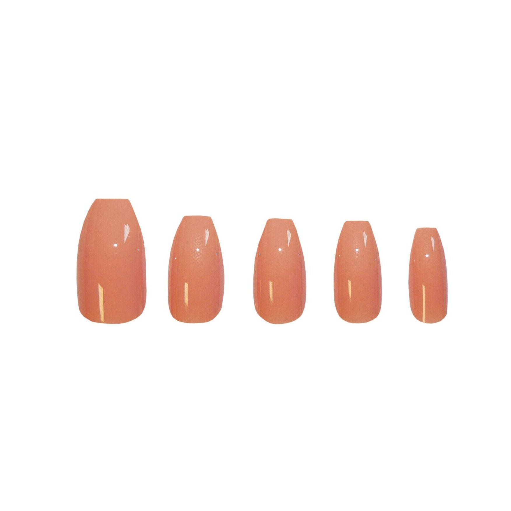 Tequila Sunrise Coffin Nailed Press on Nails