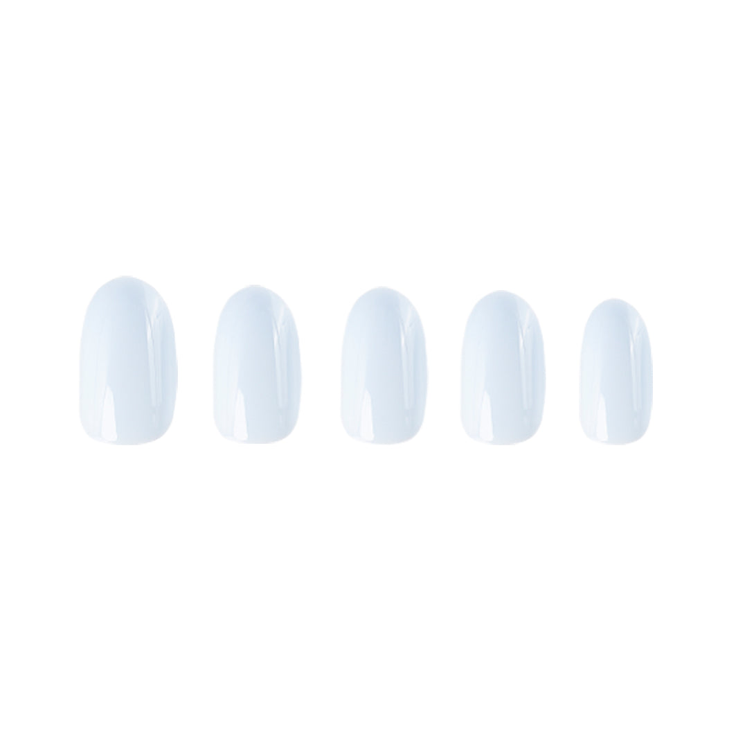 SUMMERBLUE round Naild Press on Nails