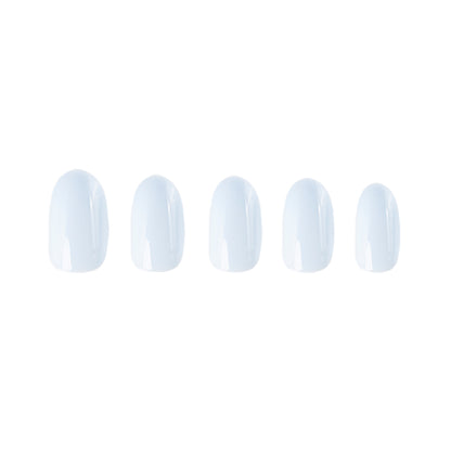 SUMMERBLUE round Naild Press on Nails