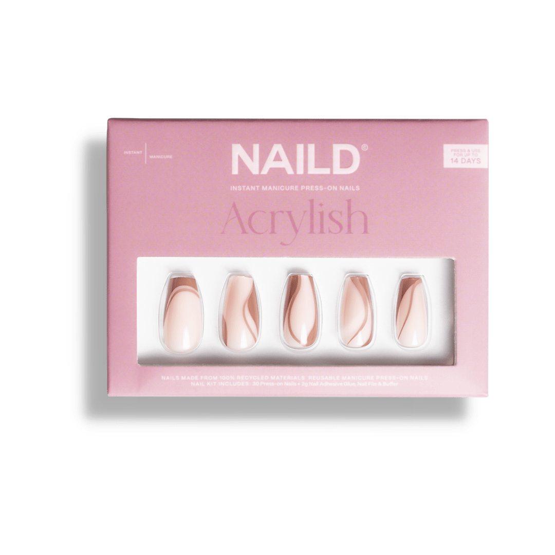 SIENA ROSE ACRYLISH (long) artificial nails