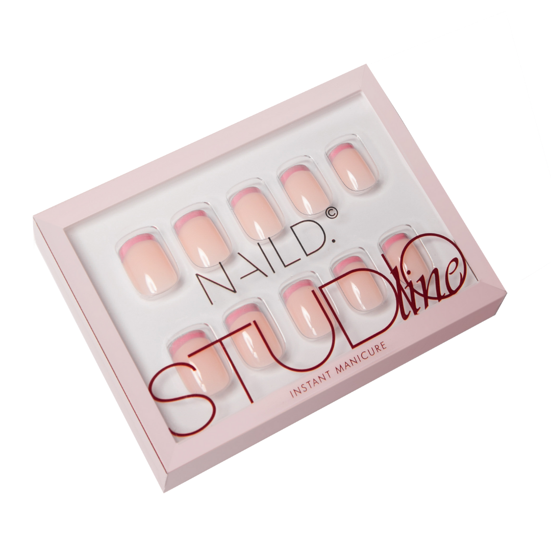 FRENCH ROSE short Nailed Press on Nails 