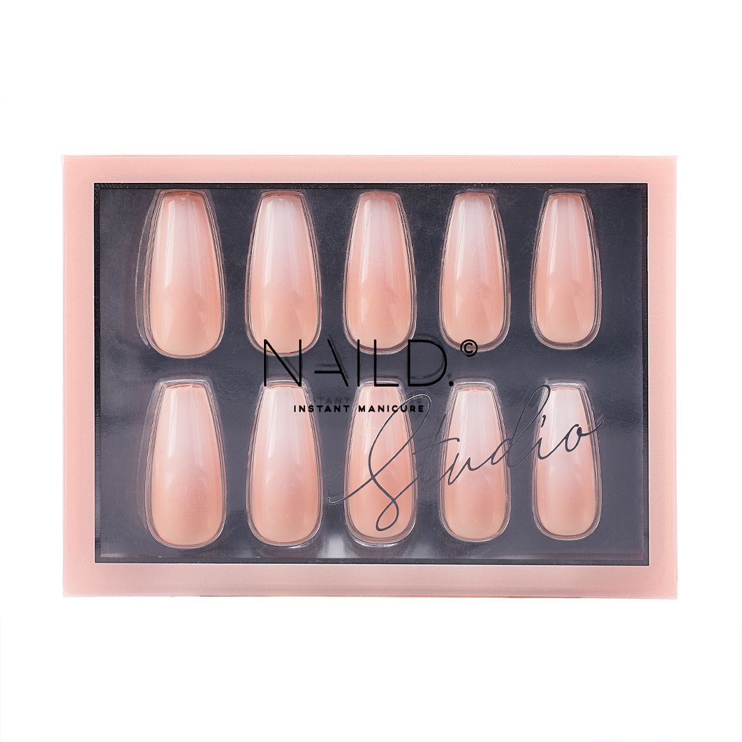 Naked Ombré extra-long Press on Nails (inkl. Nagelkleber)
