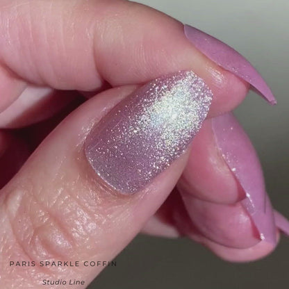 PARIS SPARKLE coffin Press on Nails