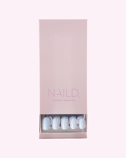 SUMMERBLUE round Naild Press on Nails