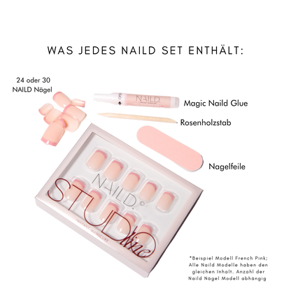 New York Sparkle Acrylish (extra long) Press on Nails