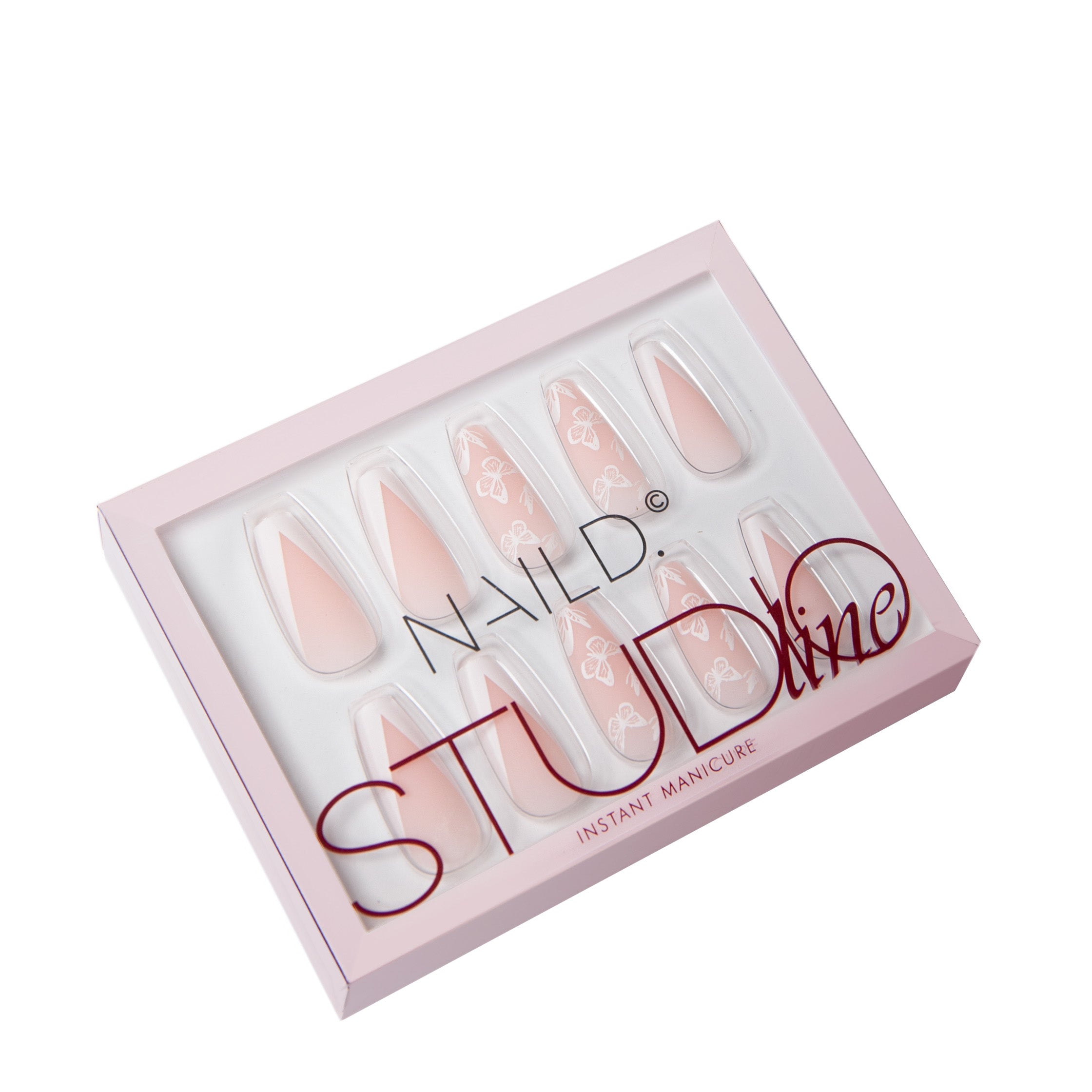 Bestie French extra-lunghi unghie finte (incl. colla per unghie)
