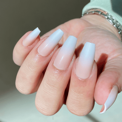 babyboomer nails ombre press on nails naild nails