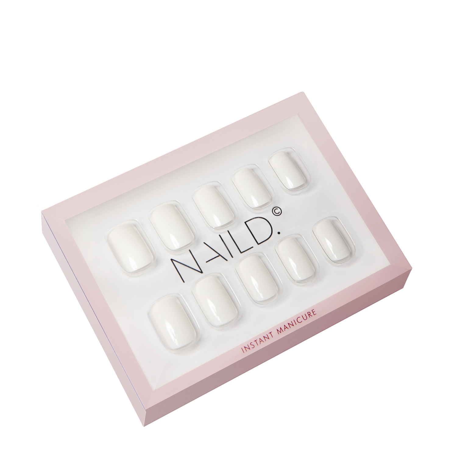 REMINI WHITE short Naild Press on artificial nails 