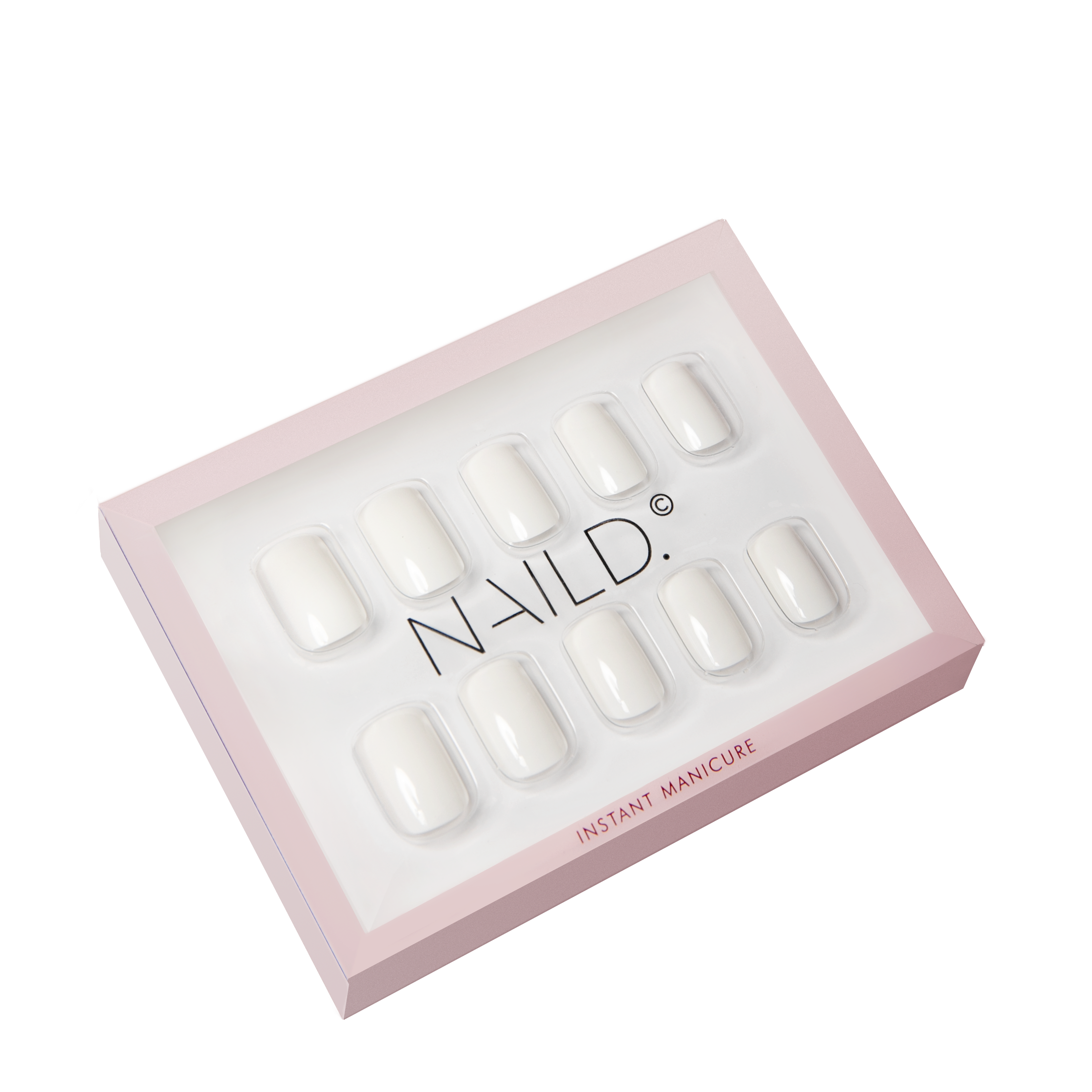REMINI WHITE short Naild Press on artificial nails 