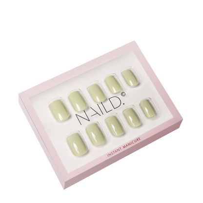 pistacchio nails light green press on a nails
